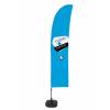 Beach Flag Budget Wind Complete Set Click & Collect Blue French  ECO - 0