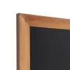 Kreidetafel Holz, flacher Rahmen, teak, 56x120 - 31