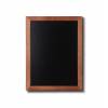 Kreidetafel Holz, flacher Rahmen, teak, 60x80 - 30