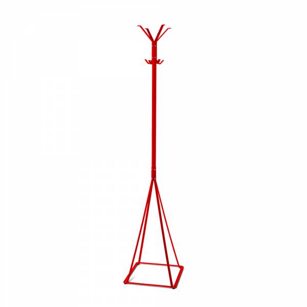 Garderobe Freistehend Klassisch grau/rot