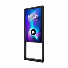 Digitale Outdoor Stele Design mit 55" Samsung Screen