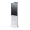 Smart Line Digitale Infostele Regal 6 x A4 Mit 43" Samsung-Bildschirm Weiß - 6