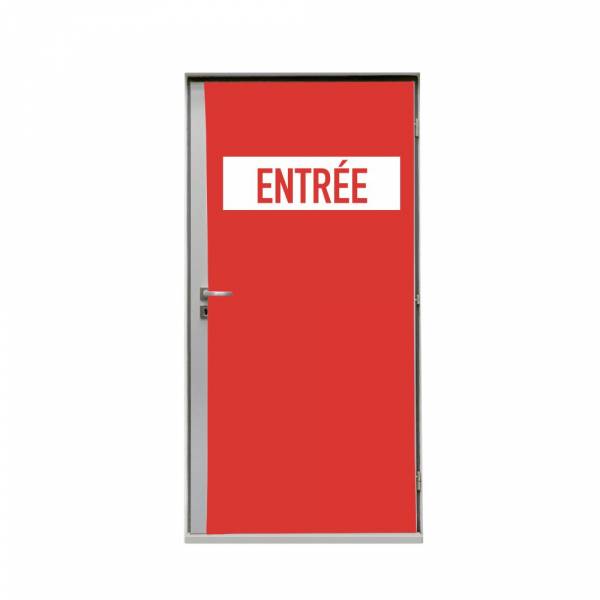 Türtapete 80 cm Eingang Rot Französisch