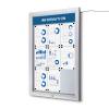 Outdoor Lockable Notice Board LED Topcard - 1