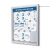 Outdoor Lockable Notice Board LED Topcard - 9