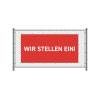 Zaun-Banner 300 x 140 cm Wir Stellen Ein Englisch Rot - 7