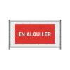 Zaun-Banner 300 x 140 cm Zu Vermieten Englisch Rot - 5