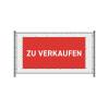 Zaun-Banner 200 x 100 cm Zu Verkaufen Deutsch Rot - 3