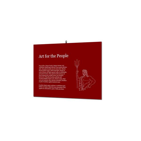 Indoor Wandschild Basic 30 x 40 cm KAPA® 5 mm