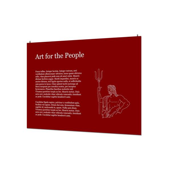 Indoor Wandschild Basic 60 x 80 cm KAPA® 5 mm