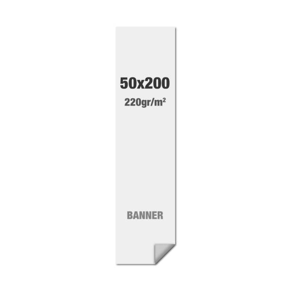 Premium Banner No-curl PP Folie 220g/m2, matte Oberfläche, 500 x 2000 mm