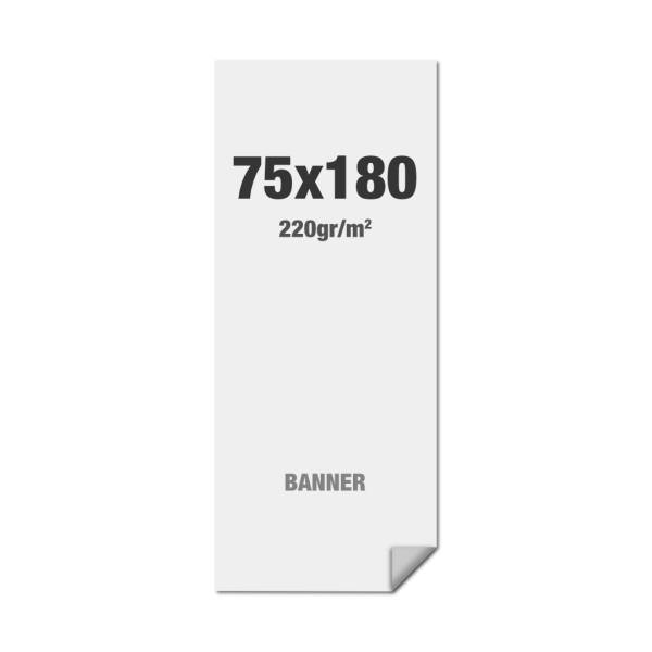 Premium Banner No-curl PP Folie 220g/m2, matte Oberfläche, 750x1800mm