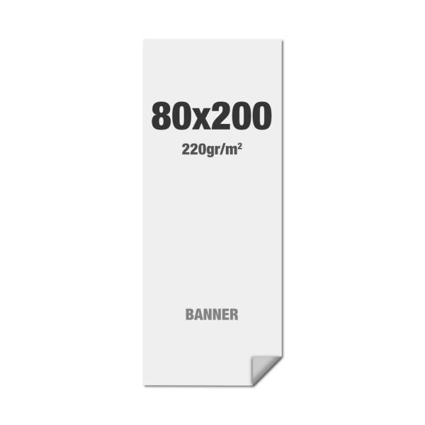 Premium Banner No-curl PP Folie 220g/m2, matte Oberfläche, 800x2000mm