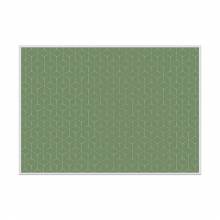 Placemat Hexagon Blue-Brown