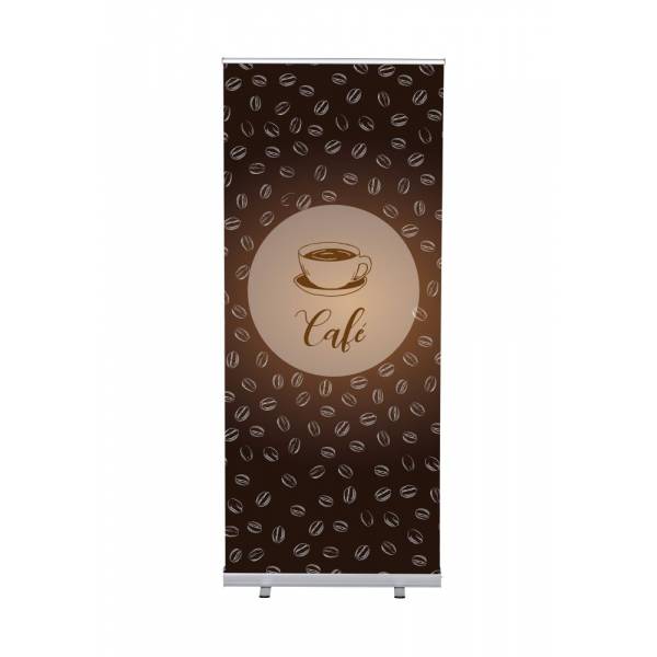 Roll-Banner Budget 85 Komplettset Kaffee Spanisch