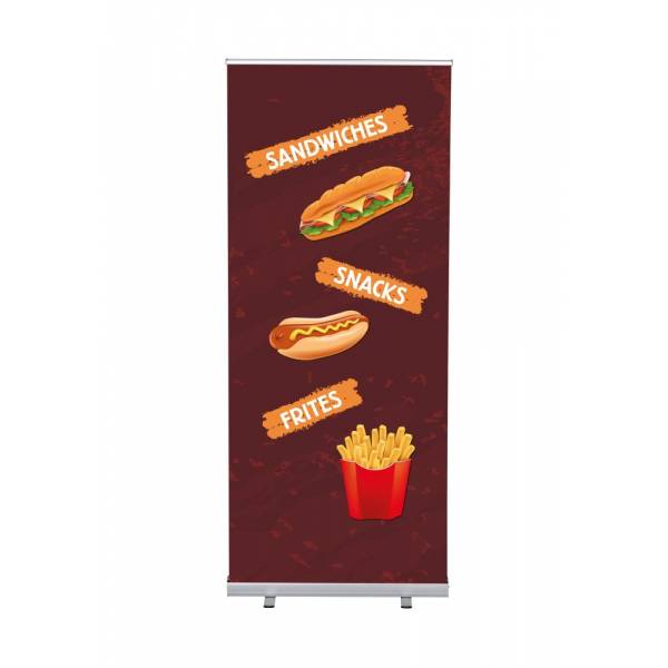 Roll-Banner Budget 85 Komplettset Snacks Englisch