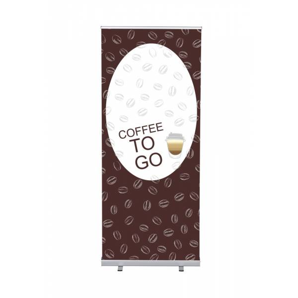 Roll-Banner Budget 85 Komplettset Kaffee To Go Englisch