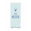 Roll-Banner Budget 85 Komplettset Hier Anmelden Blau Deutsch - 6