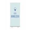 Roll-Banner Budget 85 Komplettset Hier Anmelden Rot Englisch - 7