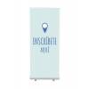 Roll-Banner Budget 85 Komplettset Hier Anmelden Blau Englisch - 8