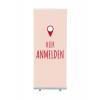 Roll-Banner Budget 85 Komplettset Hier Anmelden Grau Englisch - 11