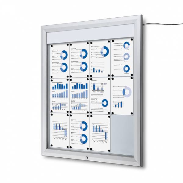 Schaukasten Außen Premium 12xA4 LED