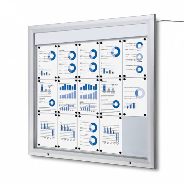 Schaukasten Außen Premium 15xA4 LED