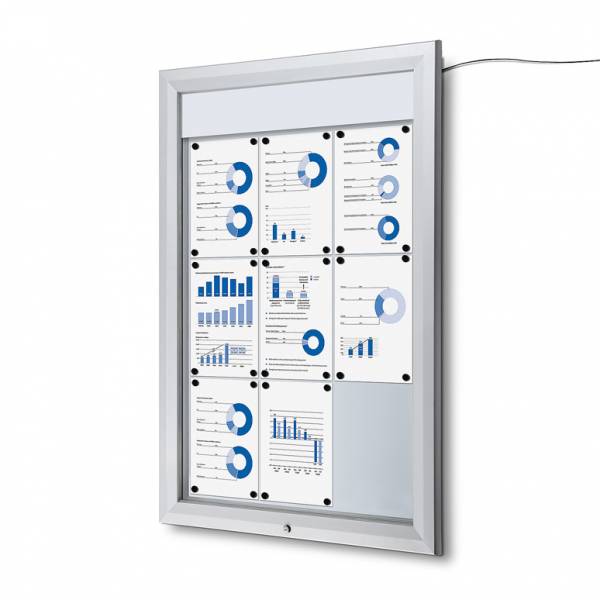 Schaukasten Außen Premium 9xA4 LED