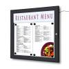 A4 Lockable Menu Case Logo Panel RAL 9005 - 7