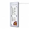 4xA4 Lockable LED Menu Case Logo Panel RAL 9005 - 9