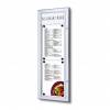 A4 Lockable LED Menu Case Logo Panel RAL 9005 - 10