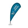 Micro-Flagge Tischplatte 45 cm, Basis und Mast - 0