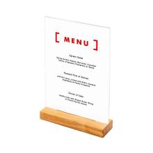 Wooden T Stand Menu Holder Wooden T Stand Menu Holder