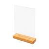 Format: A4 (210 x 297 mm) Wooden T Stand Menu Holder - 3