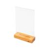 Format: A5 (148 x 210 mm) Wooden T Stand Menu Holder - 4