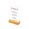 Format: A6 (105 x 148 mm) Wooden T Stand Menu Holder - 2