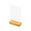 Format: A6 (105 x 148 mm) Wooden T Stand Menu Holder - 5