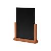 Tischaufsteller Holz, teak, DIN A4 - 2