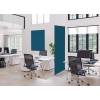 Textil Raumteiler Deko 85-200 Doppel Hexagon Blau ECO - 27