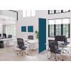 Textil Raumteiler Deko 85-200 Doppel Hexagon Blau ECO - 21