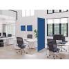 Textil Raumteiler Deko 85-200 Doppel Hexagon Blau ECO - 22