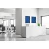 Spannstoff Wanddekoration SET 40 x 40 Hexagon Grau - 34