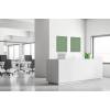 Spannstoff Wanddekoration SET 40 x 40 Hexagon Grau - 41