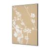 Spannstoff Wanddekoration SET A1 Japanische Kirschblüte Beige - 7