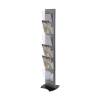 Torre Prospektständer, grau - mit 6 A4-Prospekthalter - 1