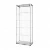 Glasvitrine bel.800x2000x400 silber - 0