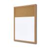 Kombiboard - Whiteboard Holz / Kork 45 x 60 cm - 0