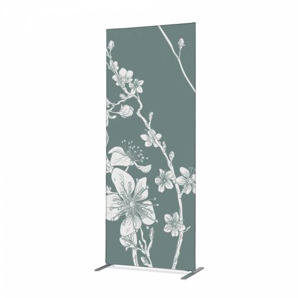 Textil Raumteiler Deko 100-200 Doppel Abstrakte Japanische Kirschblüte Grün