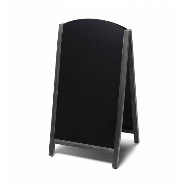 Gehwegtafel Holz, Top, schwarz, 68x120