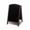 Gehwegtafel Holz, Top, dunkelbraun, 68x120 - 3